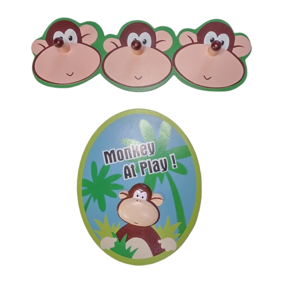 Source Unknown Other - Kids Monkey Theme Coat Towel Hanger & Room Wall Decor Home Accent